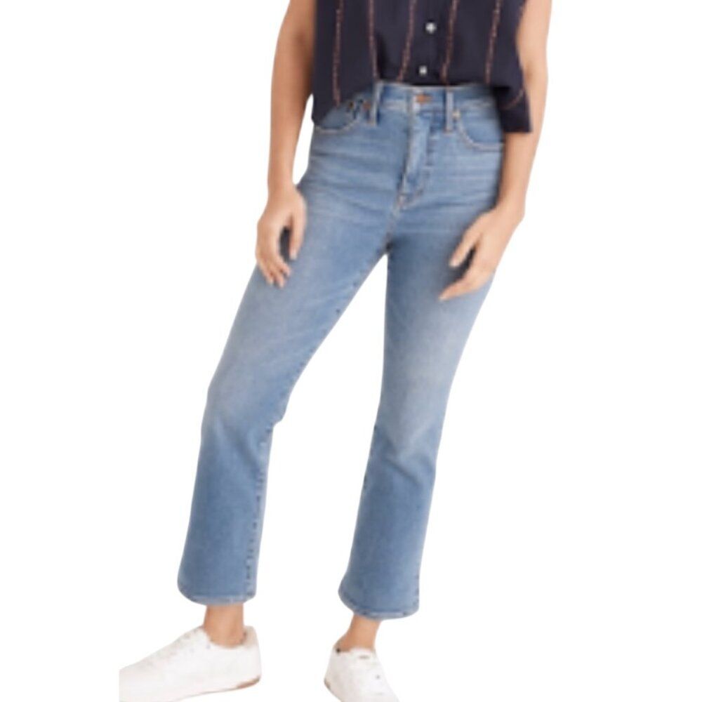 Madewell Cali-Demi-Boot Blue Light Wash Size 28 Women High Rise